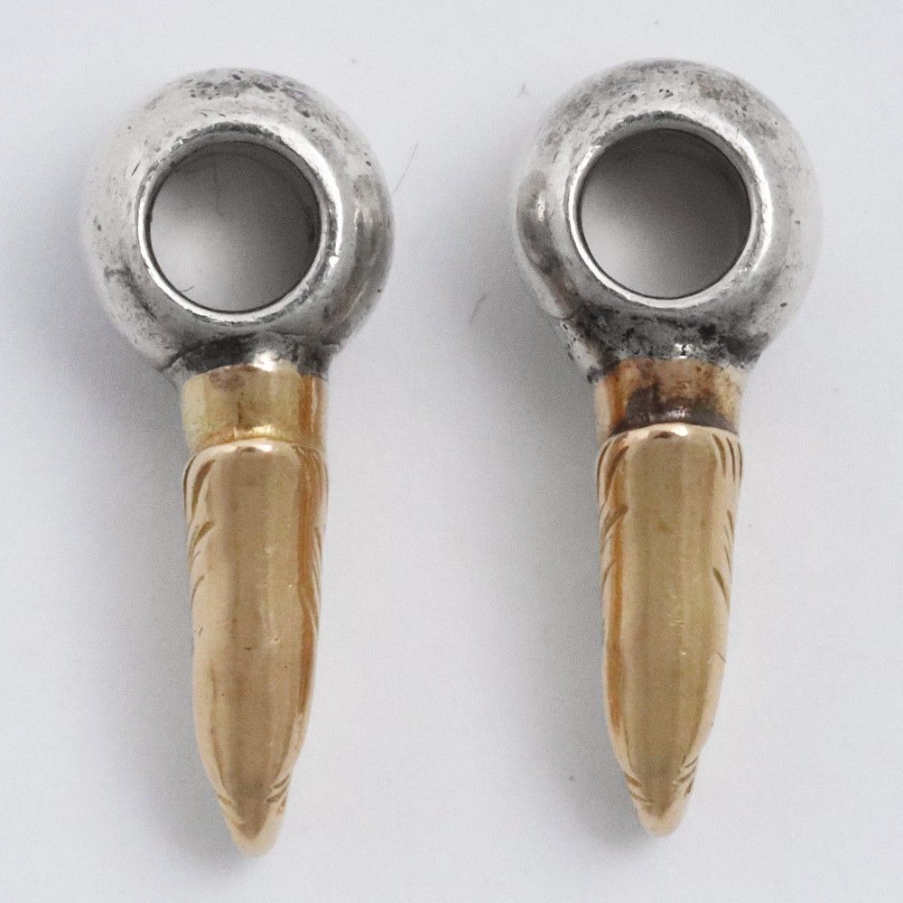 カエルです　鷲見太郎 k18イーグルフェイスビーズ Lサイズ 2個セット カエルです 鷲見太郎 k18イーグルフェイスビーズ Lサイズ 2個セット