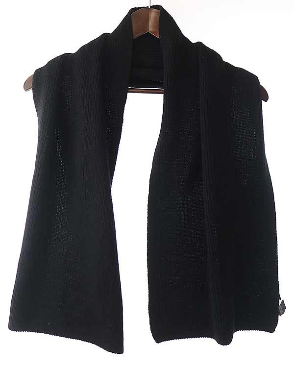 ルイ・ヴィトン マフラー ブラック Louis Vuitton ルイ・ヴィトン ブラック マフラー 中古・古着通販