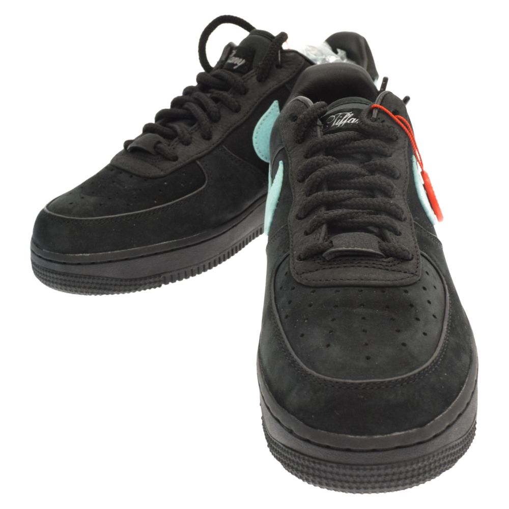 NIKE (ナイキ) ×TIFFANY&CO AIR FORCE 1 LOW 1837 BLACK ティファニー エアフォースワン ブラック  ローカットスニーカー US8 26cm DZ1382-001 - メルカリ