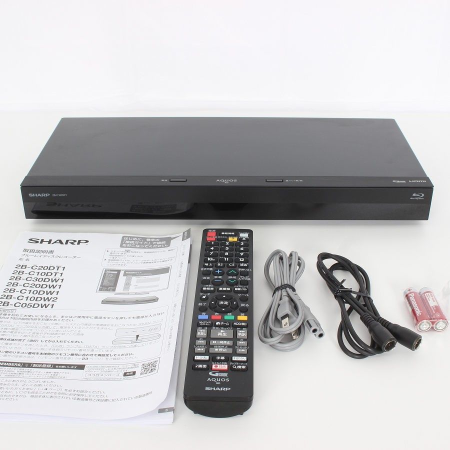 シャープ AQUOSブルーレイ 2B-C10DW1 ダブルチューナー 1TB ブラック アクオス ブルーレイディスクレコーダー 本体