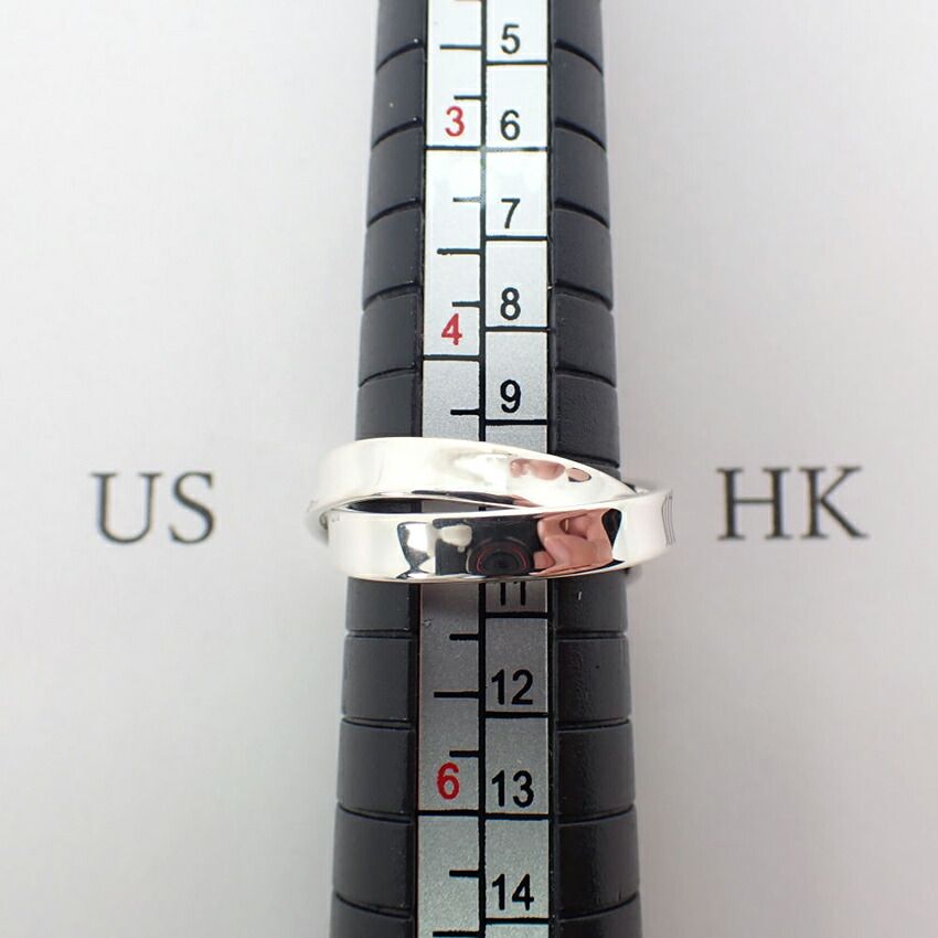 ティファニー 925/1837 インターロッキング リング/8号/g527-46