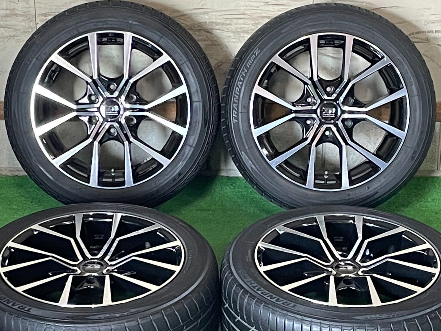良好品 ZERO BREAK FORCE 18in 8J 40 PCD139.7 トランパス MPZ 225|50R18 ハイエース レジアスエース キャラバン
