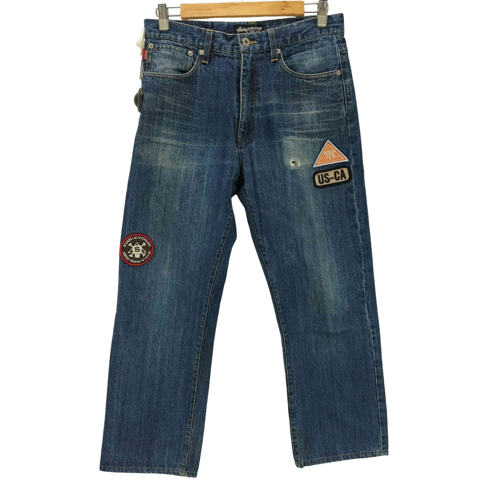 【2024年製 新品】 ステューシー ジップフライデニム ワッペンデザイン Stussy パンツ