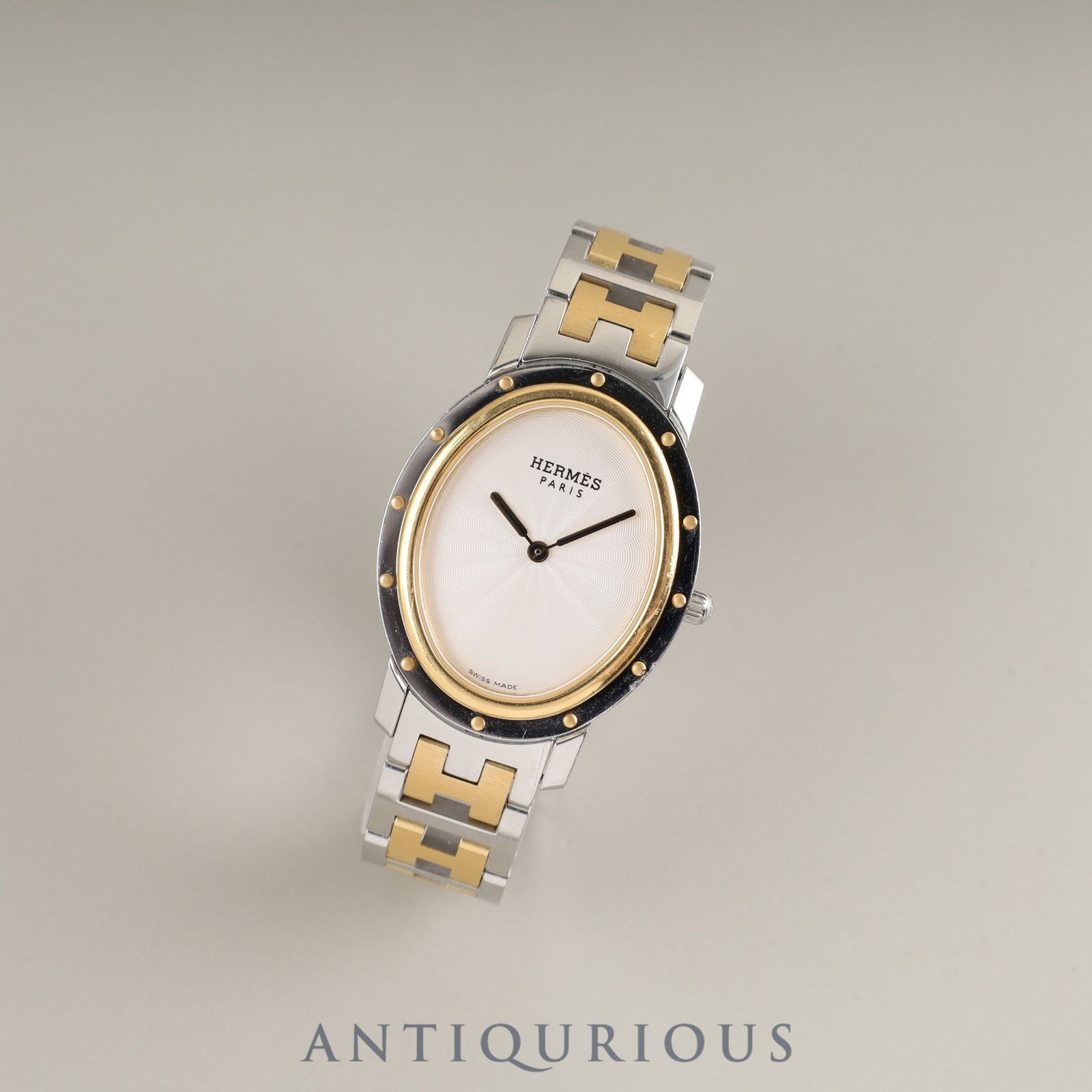 HERMES オーケリー エルメス クリッパー オーバル CO1.520.220 / 3280 クォーツ Cal