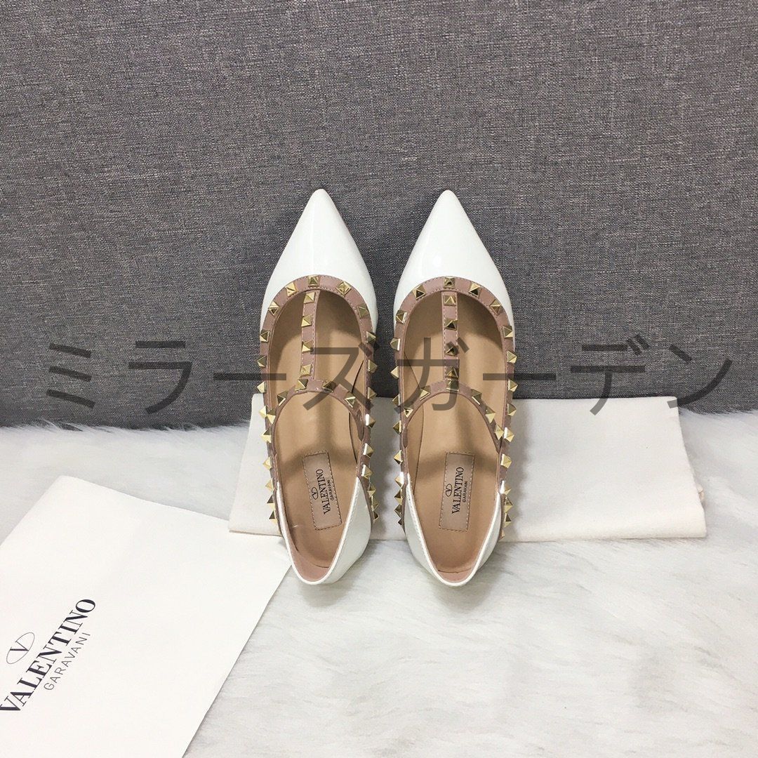 バレンティノロックスタッズフラットシューズ美品