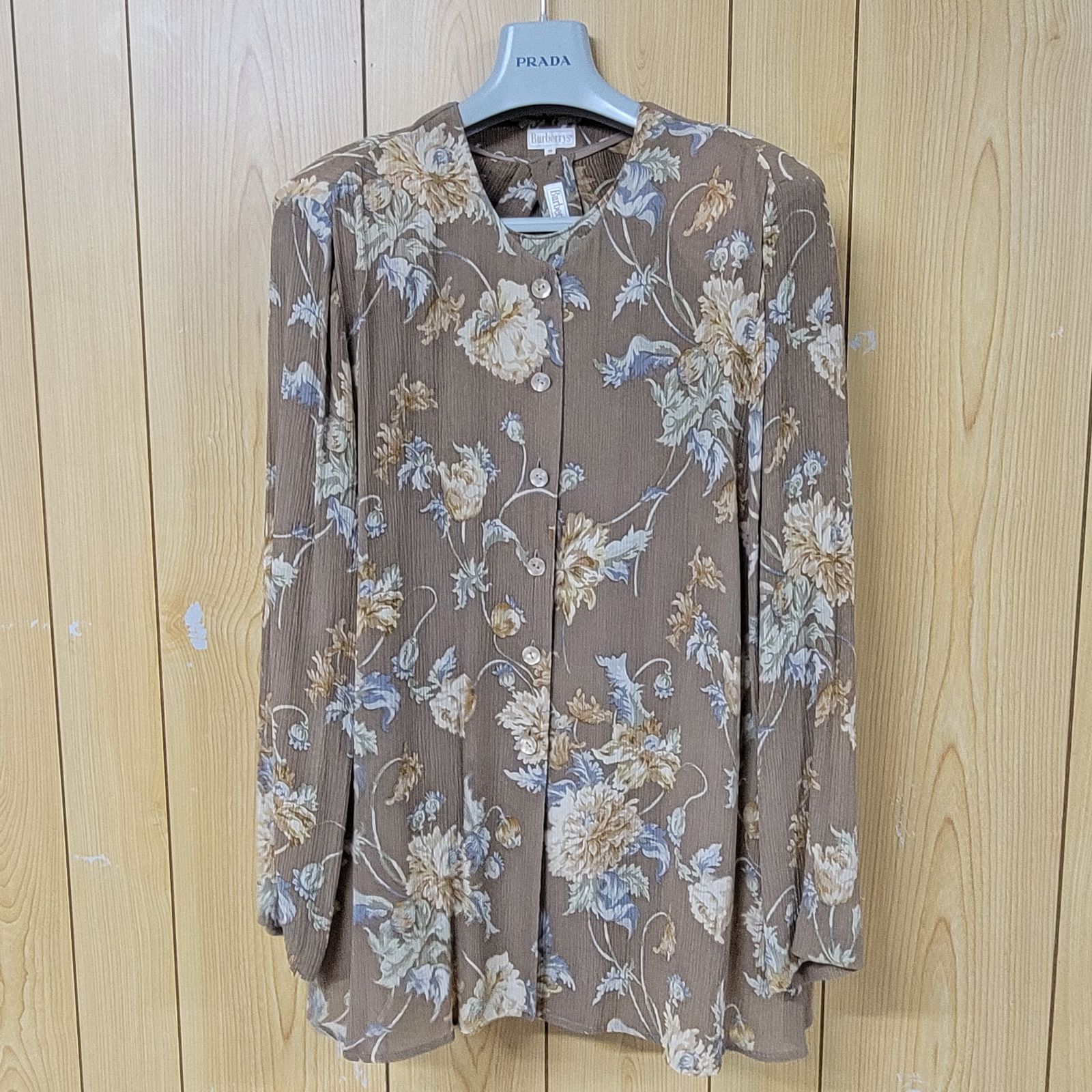 30 バーバリー Burberrys 花柄 シルク セットアップ スカート - メルカリ