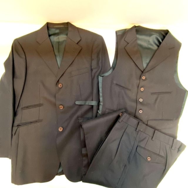 03w03471【スーツカバー付き】バーバリーブラックレーベル BURBERRY