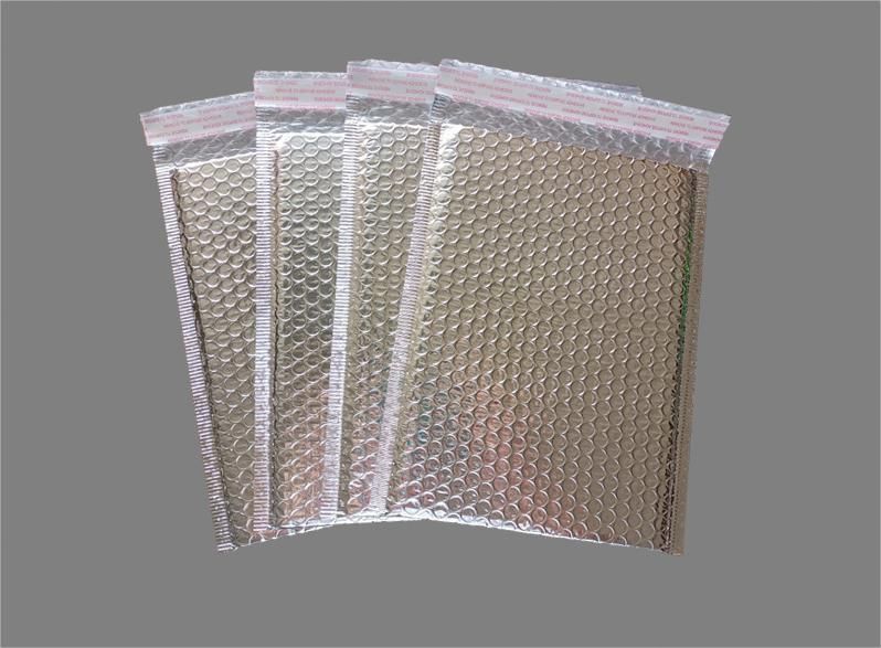 クッション封筒 シルバー 200枚セット 防水 封かんテープ付き エアクッション付き クッション袋 梱包材 オシャレ お洒落 防水 エアーキャップ エアクッション 気泡緩衝材 包装用品 HRDEVELOPMENT_JP