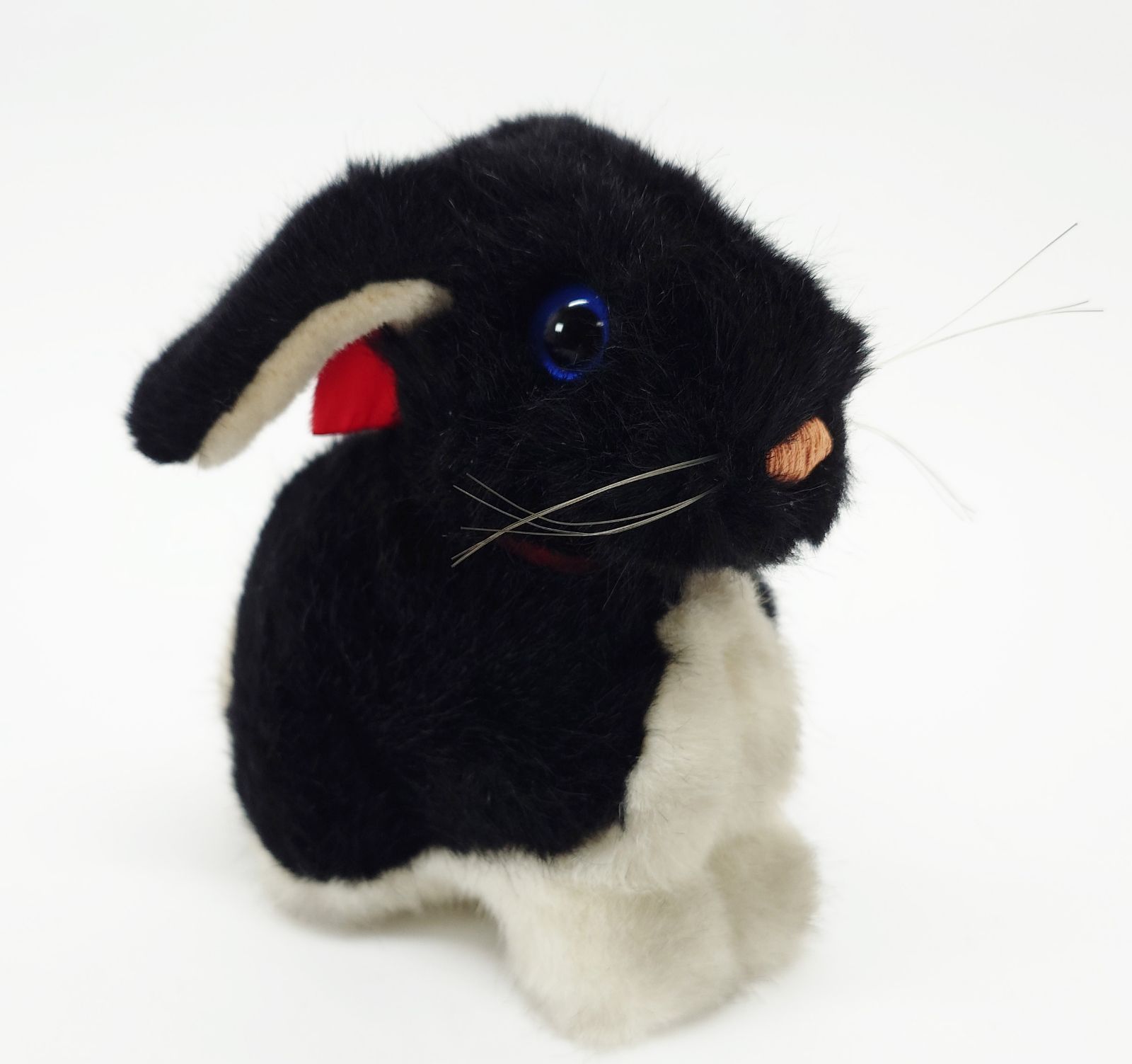 シュタイフ　黒うさぎぬいぐるみ シュタイフ社製黒うさぎ/青い目 jouet・おもちゃ