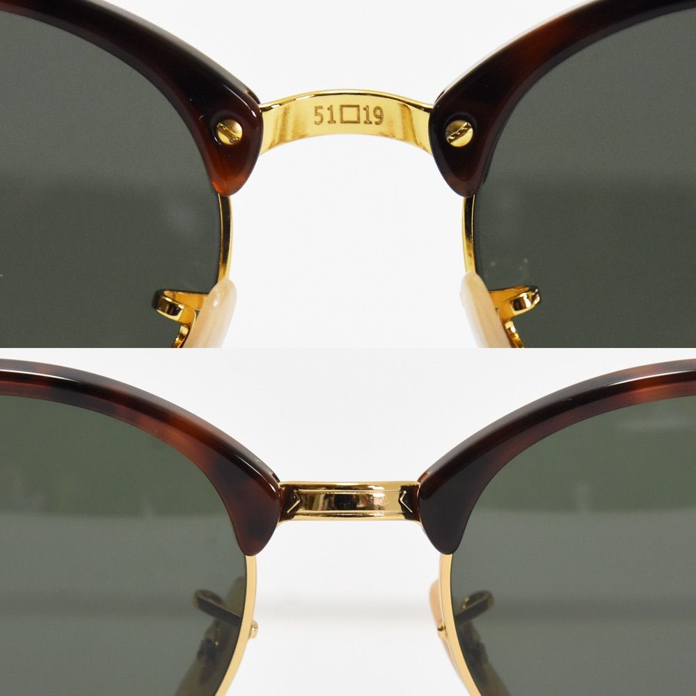 Ray Ban レイバン サングラス CLUB ROUND ポリッシュ レッドハバナ べっ甲 クラブラウンド G-15 グリーン RB4246 990 51□19