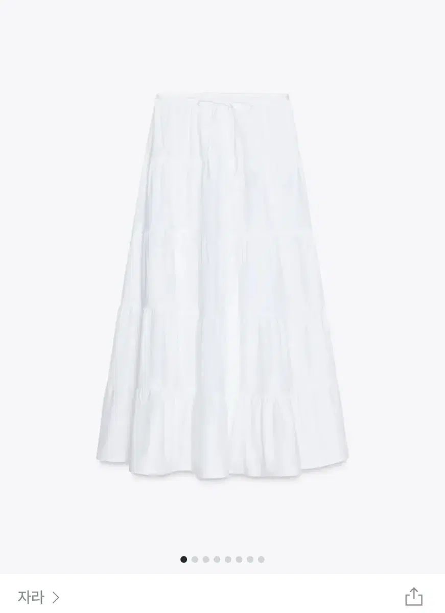 ZARA(ザラ) パネル ロング スカート 4391 ／ 441 OYSTER ー