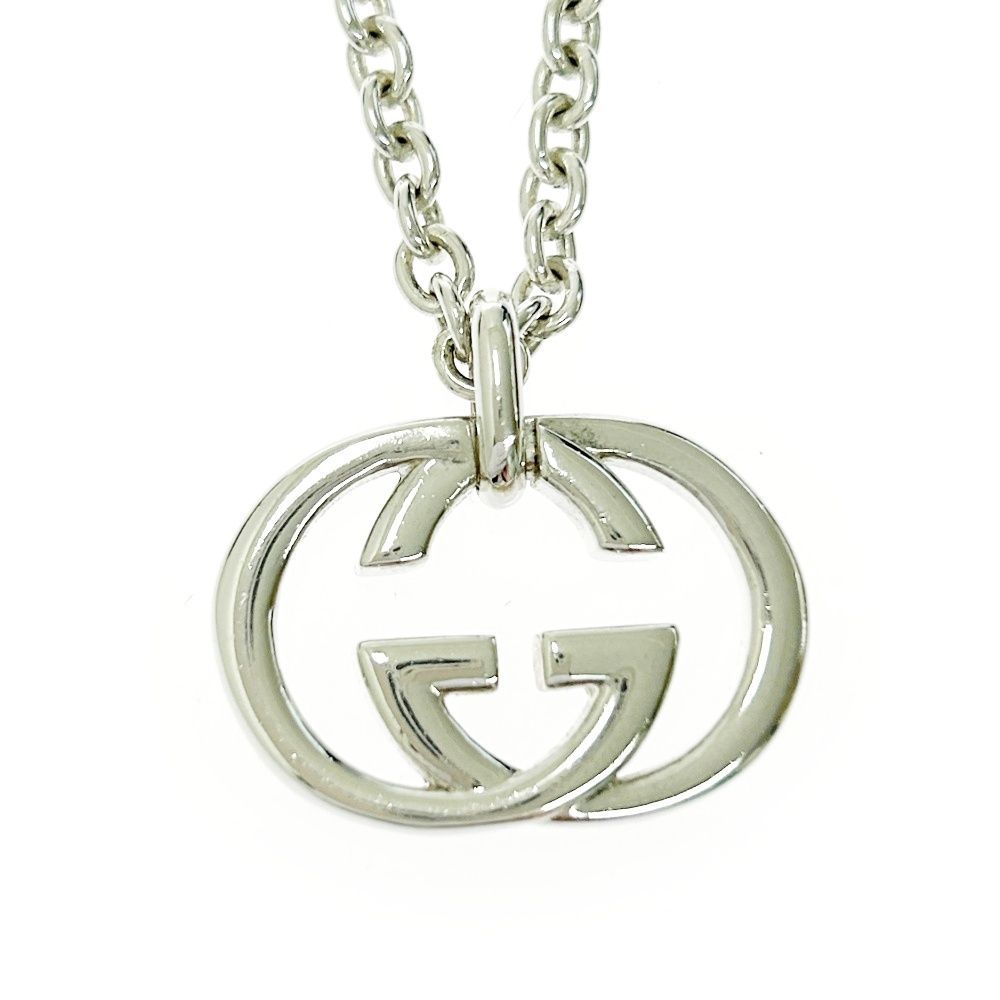 【付属品多数】GUCCI グッチ ネックレス インターロッキング シルバー 中古】【箱付き】 GUCCI グッチ シルバー インターロッキングG