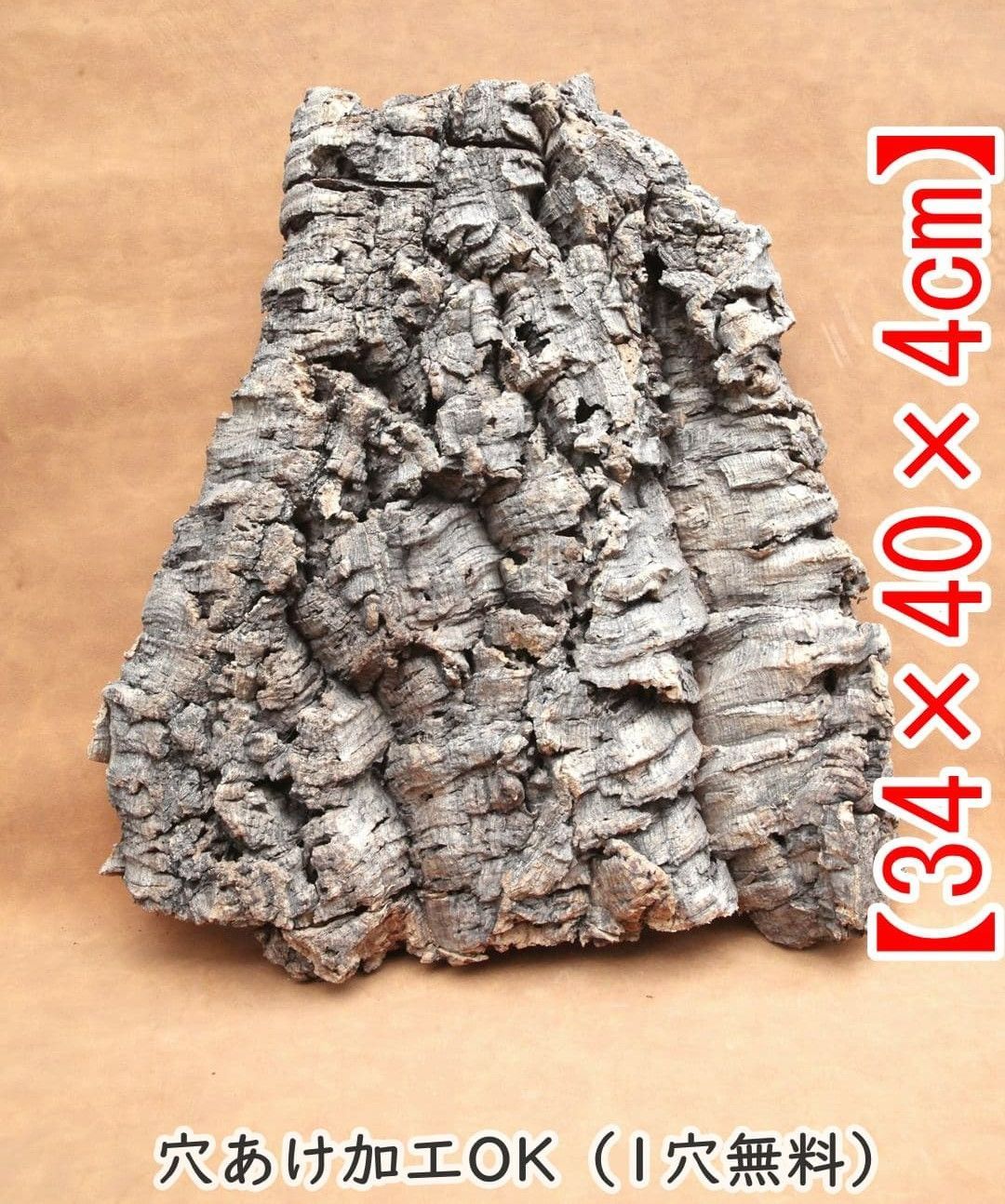 Q677 ポルトガル産 厚め コルク樹皮 コルク板 バージンコルク チランジア ビカクシダ 着生ラン 両生類 爬虫類