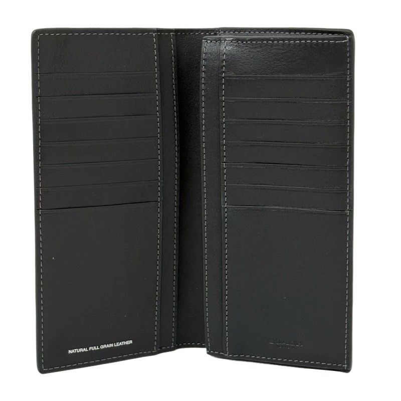 【新品】コーチCOACH◆ブレストポケットウォレットペブルレザー長財布ブラック黒 COACH コーチ 長財布メンズ ブレストポケットウォレット