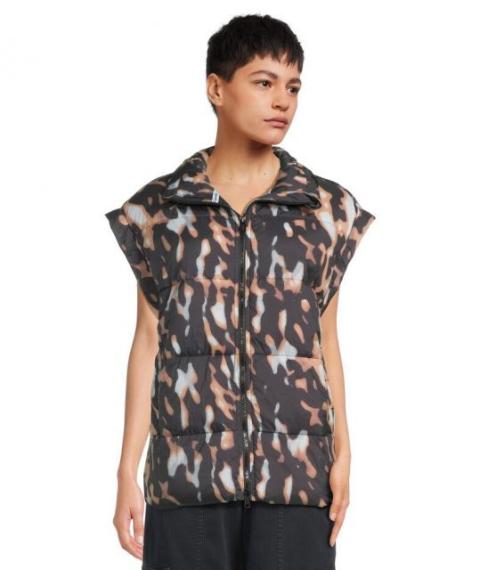 【送料無料】 フリーピープル レディース コート アウター Printed In A Bubble Vest Tortoise Shell