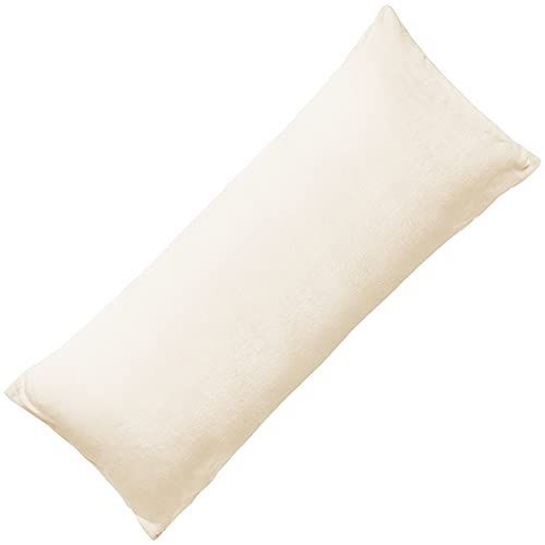 43×90cm_アイボリー 枕カバー あったか 冬 セミロング マイクロ