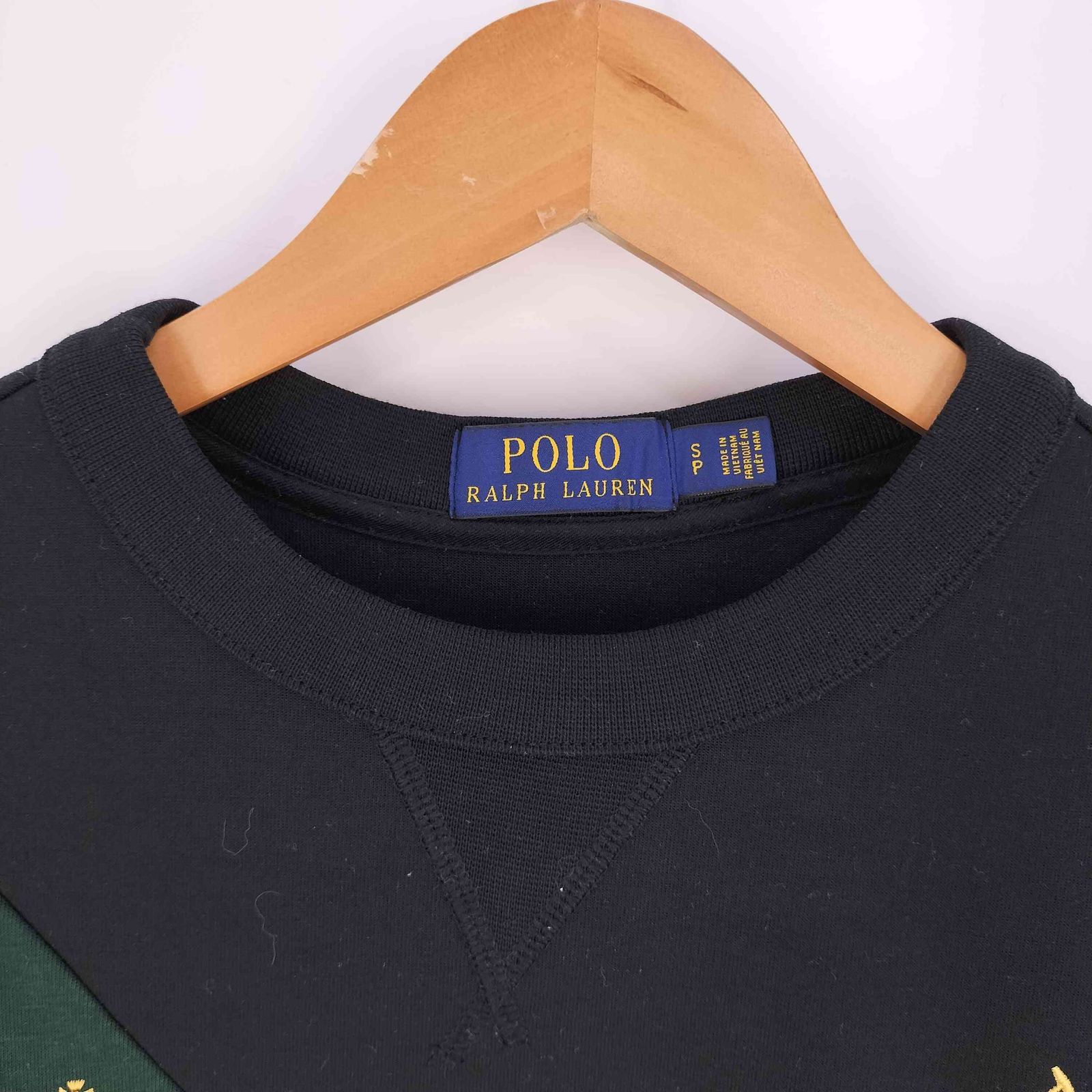 現行タグ POLO RALPH LAUREN エンブレム 刺繍 スウェット ポロラルフローレン POLO RALPH LAUREN エンブレム ビックポニー