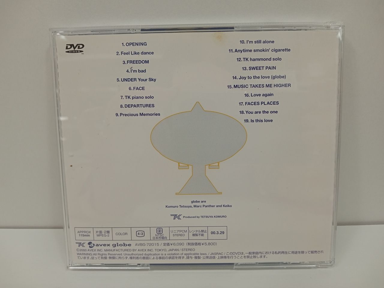 DVD globe / globe tour 1998 