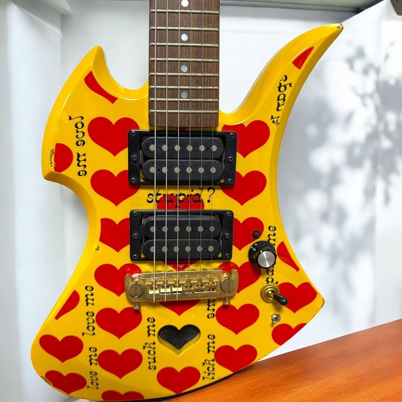 Burny MG-Jr イエローハート YH-JR hide フェルナンデス ☆送料無料 希少品 FERNANDES BURNY イエローハート YH-JR hideモデル