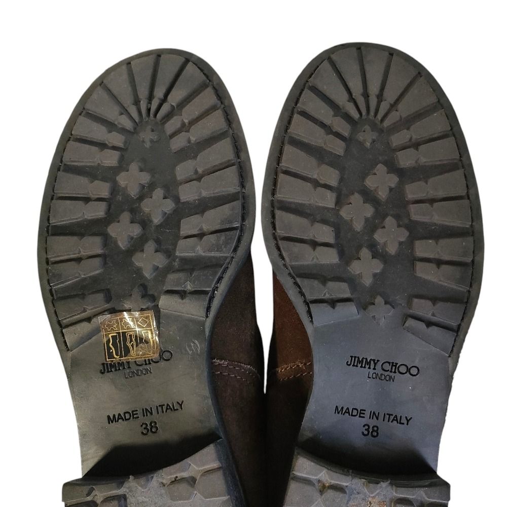 JIMMY CHOO ブラックスエードブーツ 38 楽天市場】ジミーチュウ