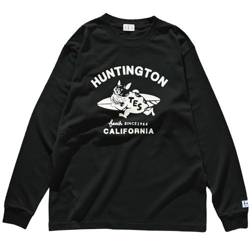 【新品タグ付き】【TES/テス】TES RUNNING BUHI FLOCKY LONG SLEEVE TEE　BLACK　ロンＴ　THE ENDLESS SUMMER/エンドレスサマー　各種サイズあり