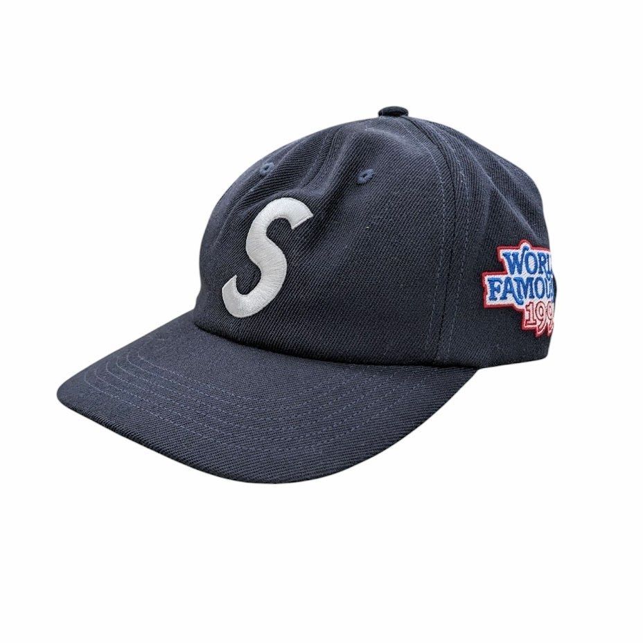 25SS SUPREME Supreme シュプリーム World Famouos S Logo 6-Panel CAP キャップ ネイビー