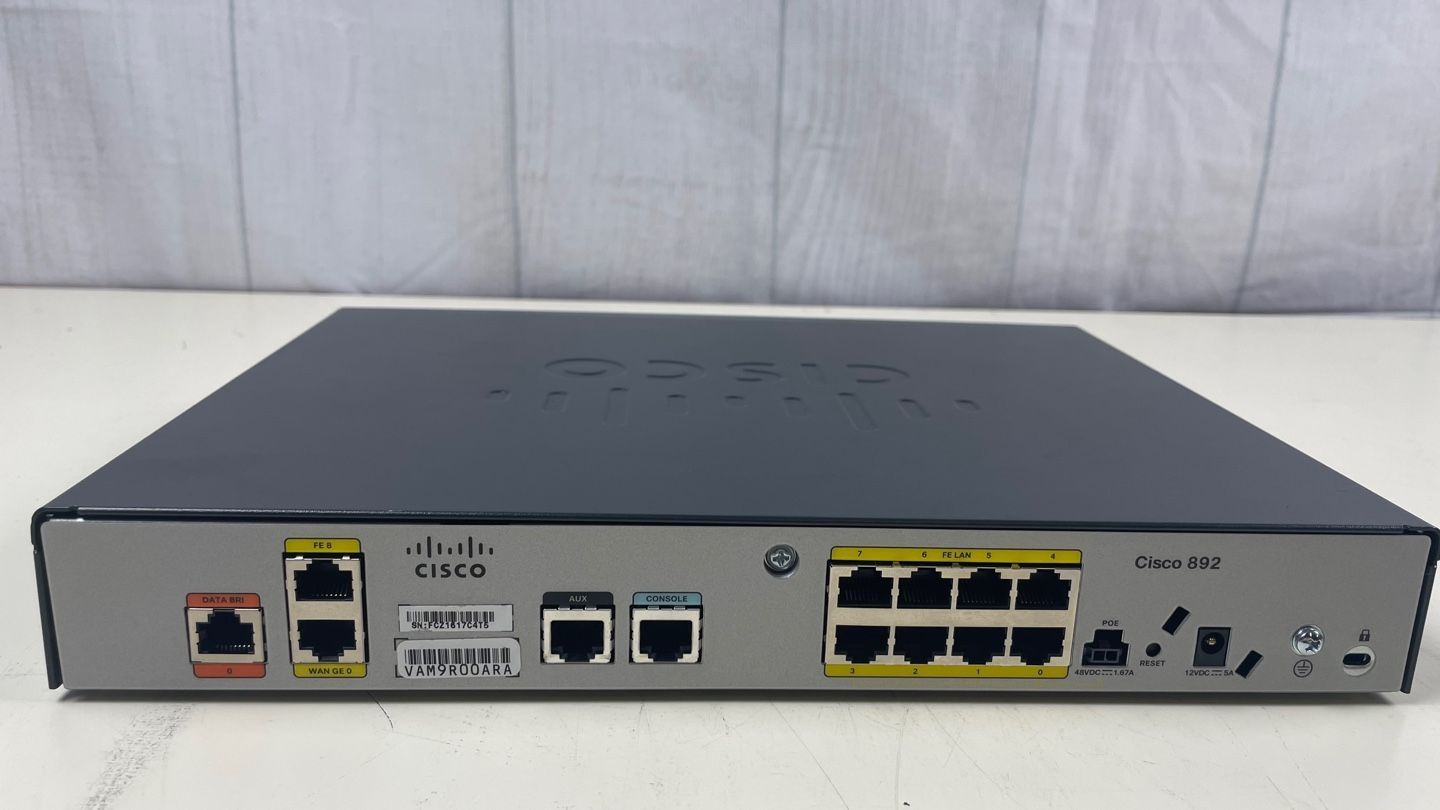 保証あり/送料無料】CISCO 892-K9 Cisco 800 シリーズ サービス統合型ルータ 動作確認済 - メルカリ