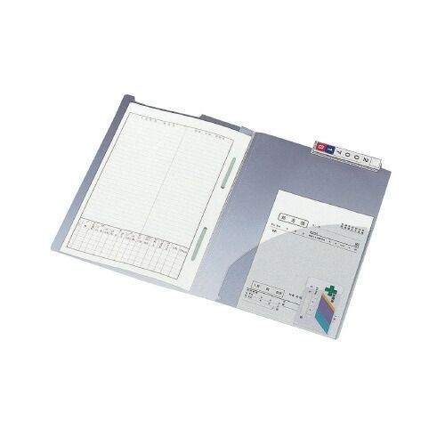 カルテフォルダー 見出し右上タイプ 乳白 HK7718U-ﾐ リヒトラブ