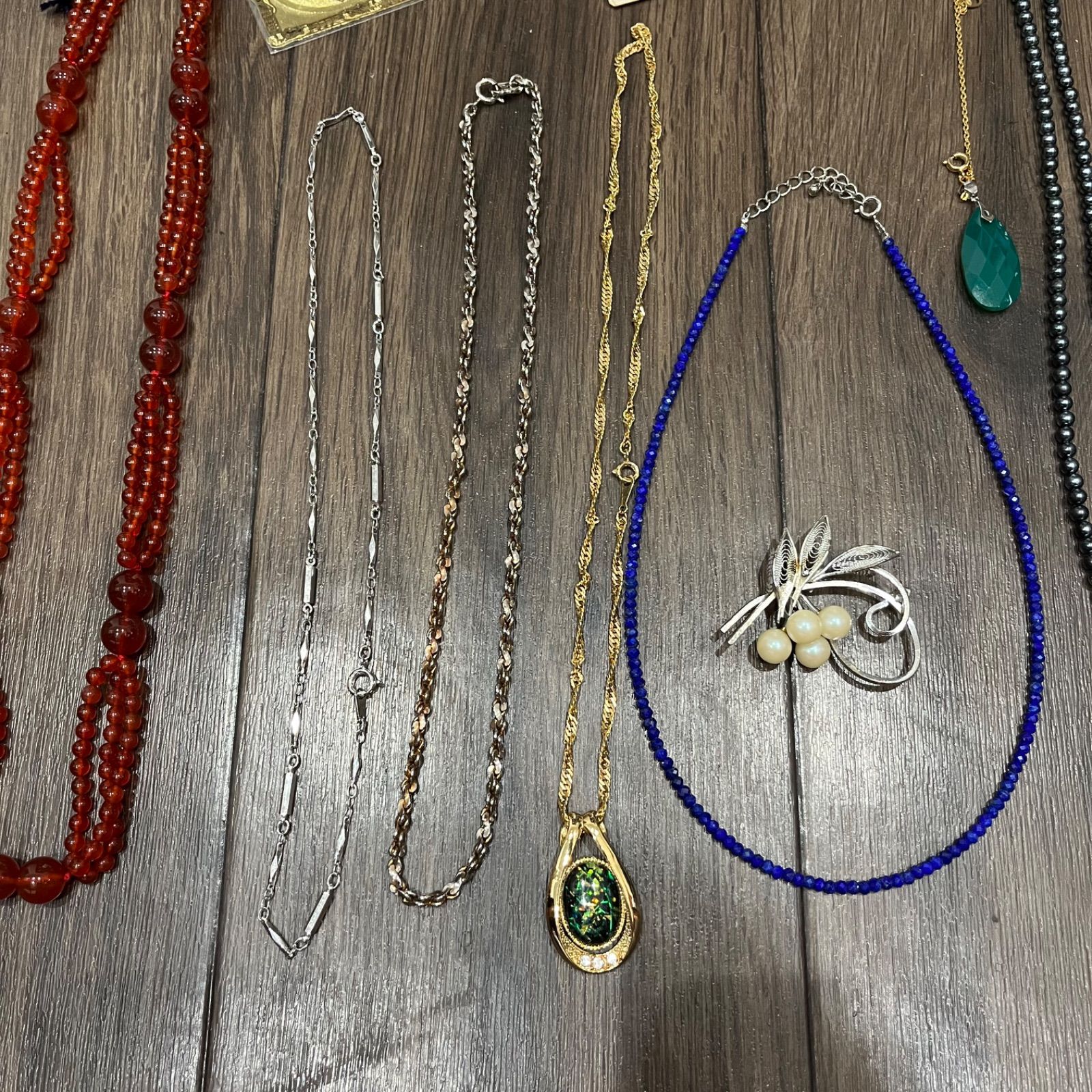 最終お値下げ】①遺品整理 メッキアクセサリー アクセサリーおまとめ 