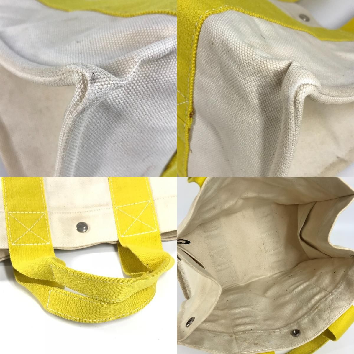 HERMES エルメス トートバッグ ボラボラPM キャンバス イエロー