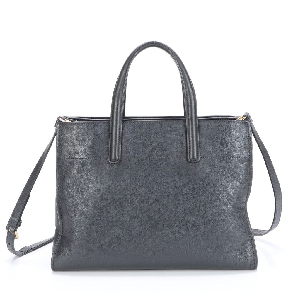 極美品 プラダ サフィアーノ ソフト 三角ロゴ レザー 2WAY ショルダー  