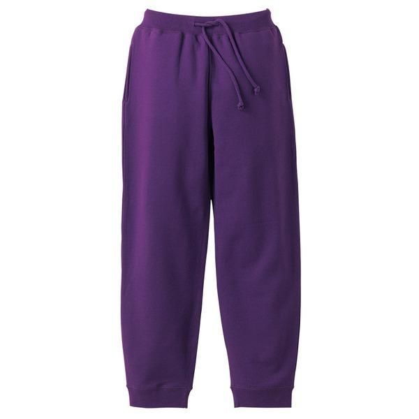 お買い得，セール 10オンス 裏地 パイル スウェットパンツ パープル XL 綿100％ ウェストゴム 紐付き スウェット スポーツ ルームウェア ハーフパンツ・ショートパンツ