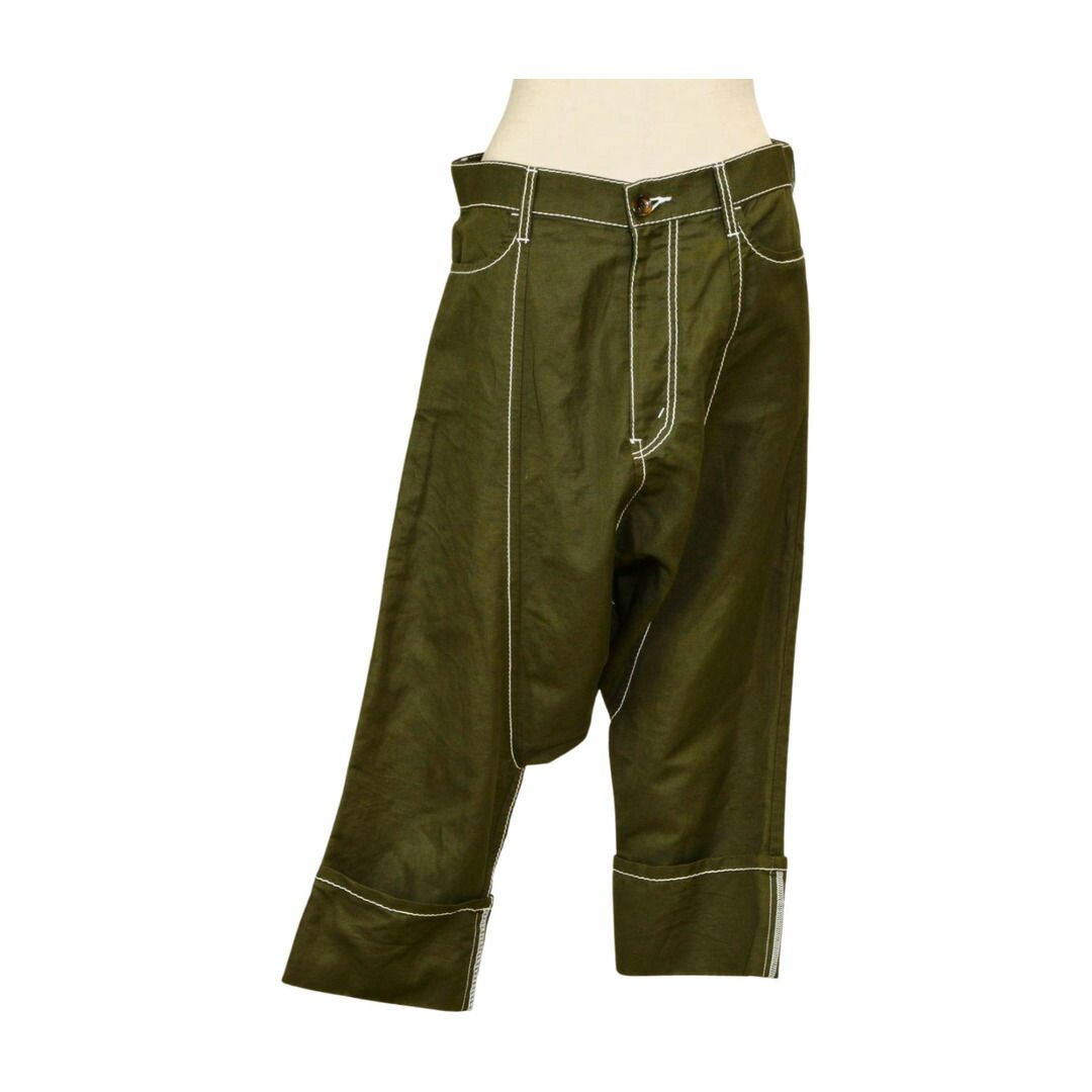 トリコ コムデギャルソン tricot Comme des Garcons サルエルパンツ サイズ S TQ-P018 AD2015 カーキ レディース F-L8421