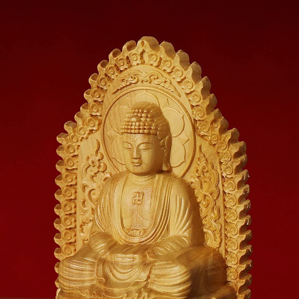 置物 オブジェ 如来像 縁起物 仏像 如来 木製仏像 ミニ 仏教美術