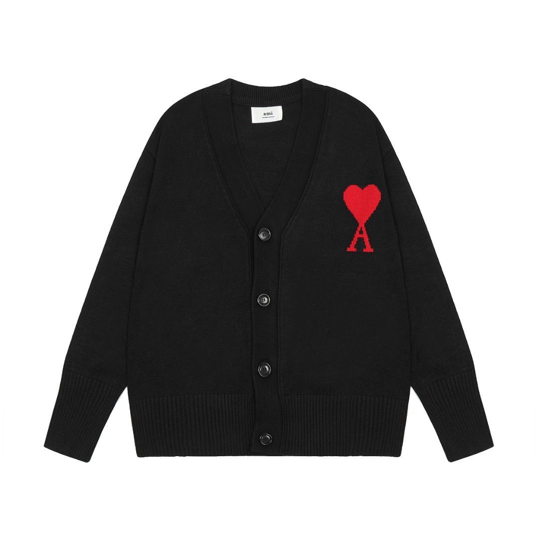 AMI PARIS アミパリス amiparis カーディガン セーター ブラック 新品 