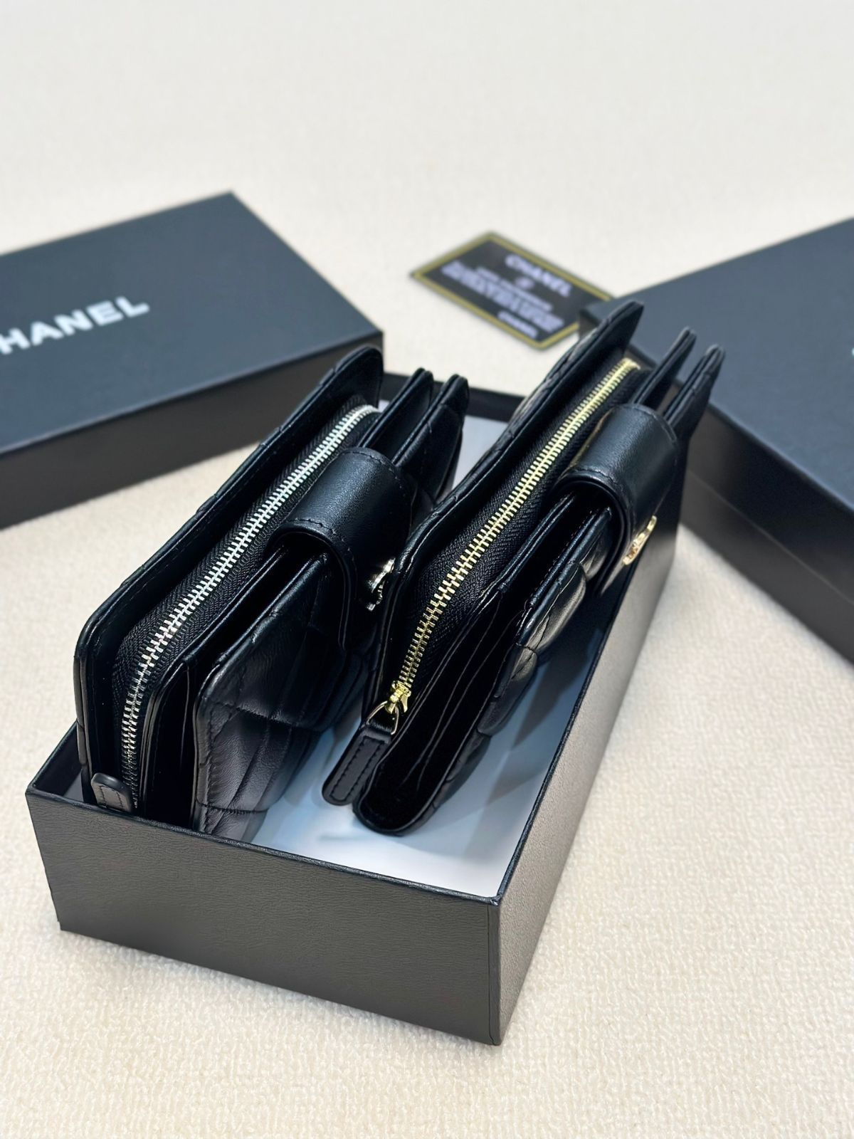 シャネル CHANEL 長財布 ウォレット エナメル　 二つ折り ブラック 本日特価] シャネル レディース ウォレット 2つ折り ブラック