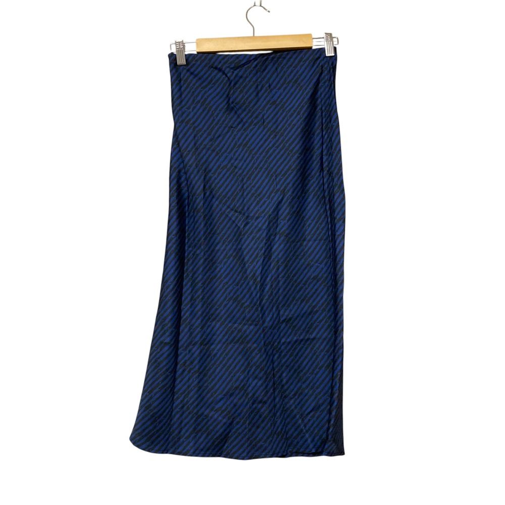 BANANATIME シルク100% EVERYDAY スカート ブルー 未使用 BANANATIME バナナタイム EVERYDAY SKIRT シルク100