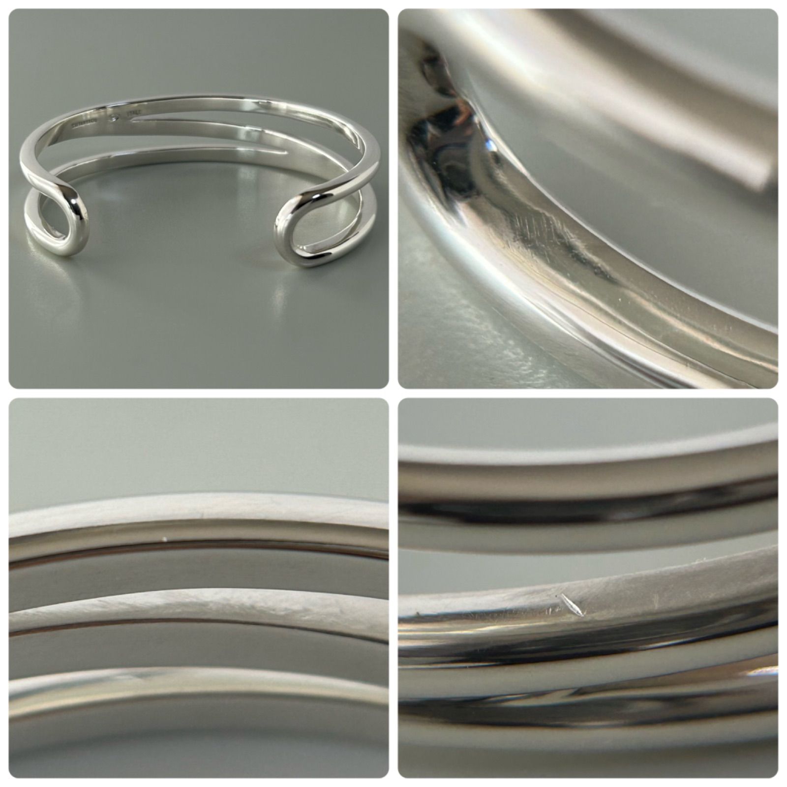 ティファニー バングル ブレスレット ダイアゴナル AG925 ヴィンテージ