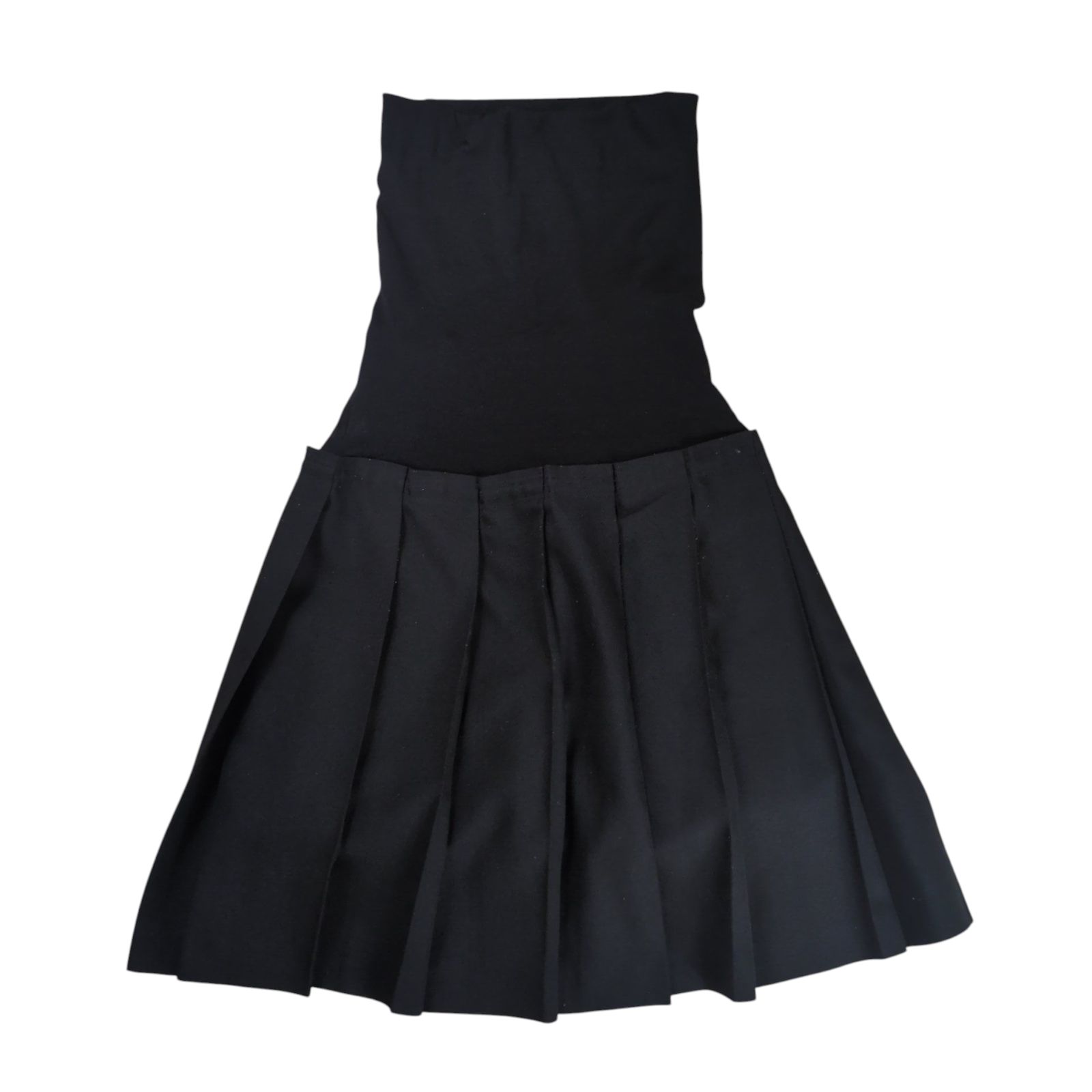 JUNYA WATANABE COMME des GARCONS Wool Pleats Layered High Waist Skirt