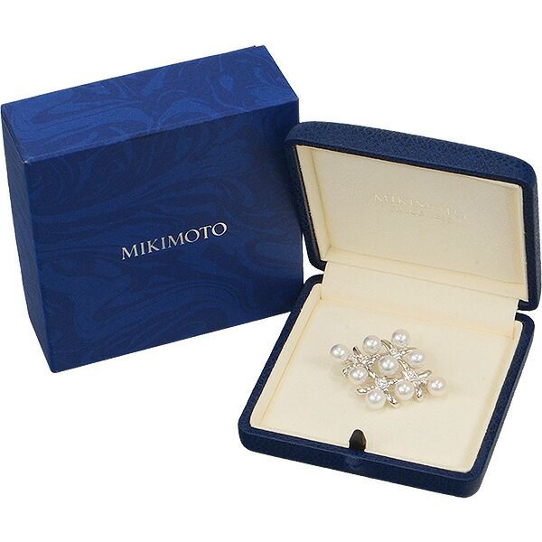 ミキモト ダイヤ アレキサンドライト パール ネックレス【22791】 MIKIMOTO ミキモト ダイヤ アレキサンドライト パール ネックレス