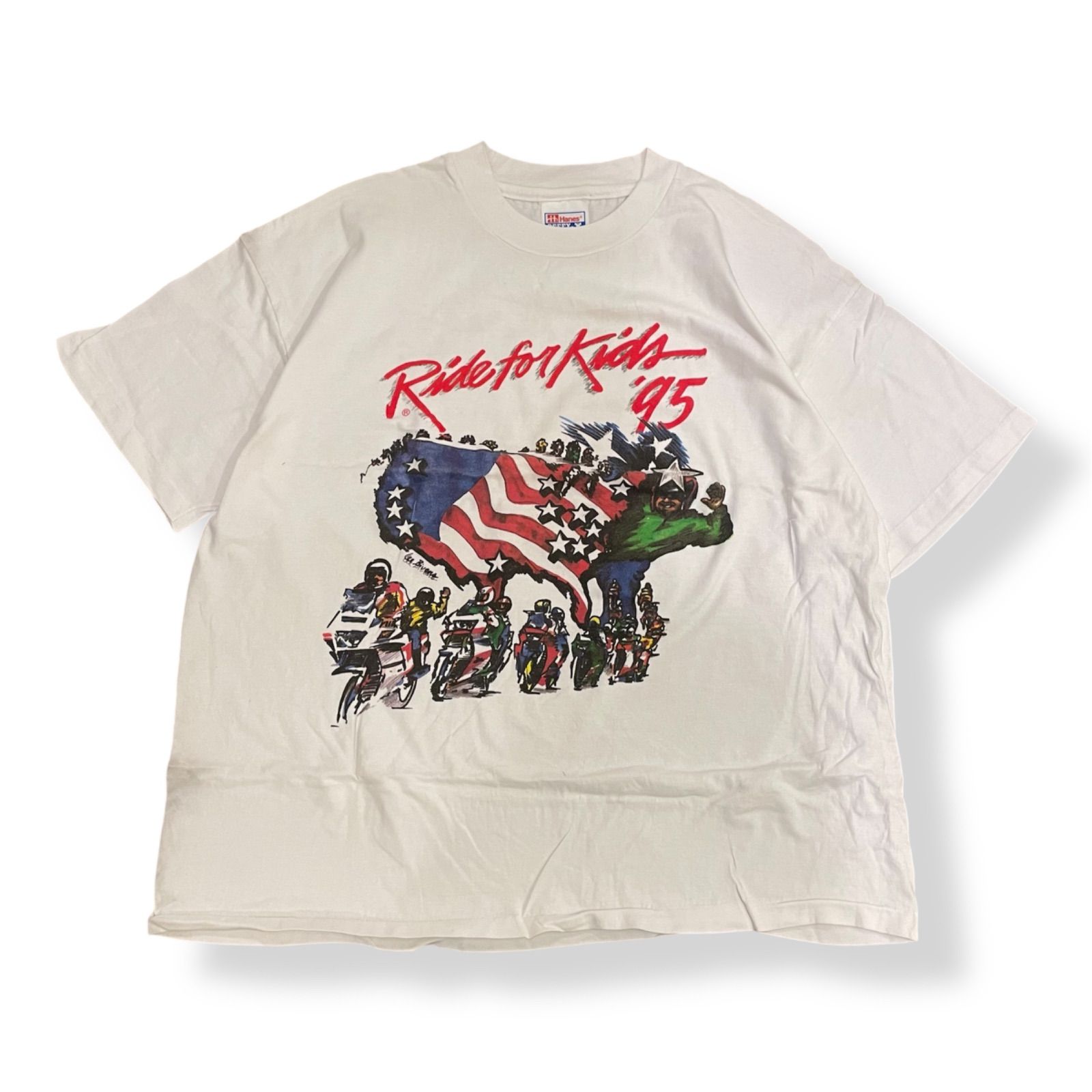 90s USA製 プリントTシャツ バックプリント デザイン古着 希少 MADE IN USA製 90s Reebok バックプリントロゴプリントT