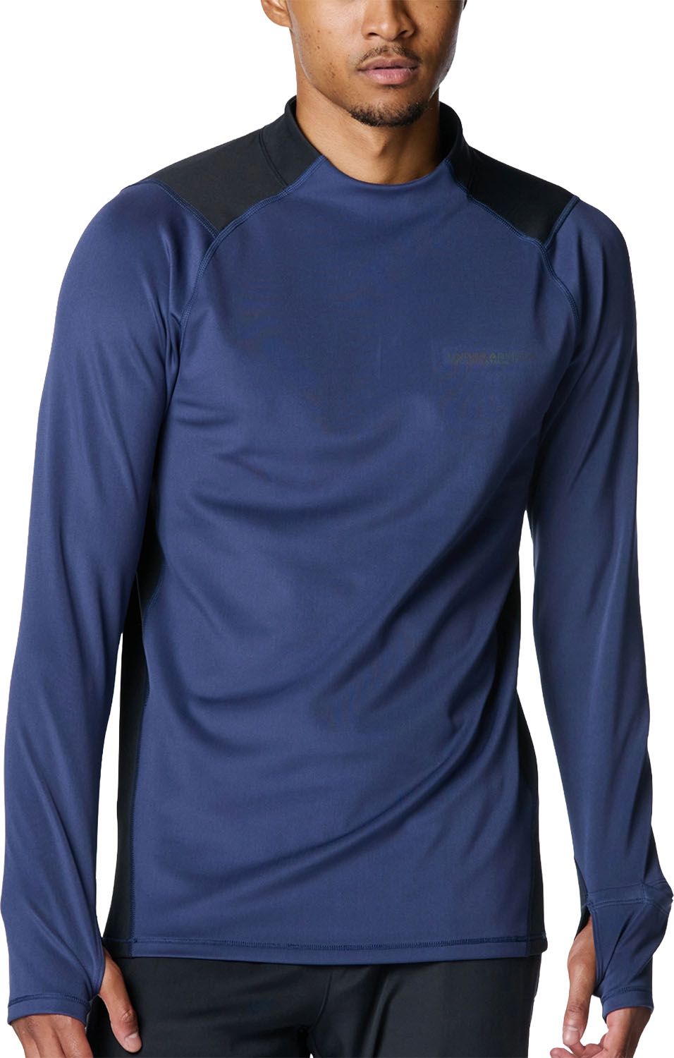 アンダーアーマー UNDER ARMOUR UA COLD WEATHER PRO LONG SLEEVE MOCK NECK SHIRT 6007387 403 WASHEDNAVY
