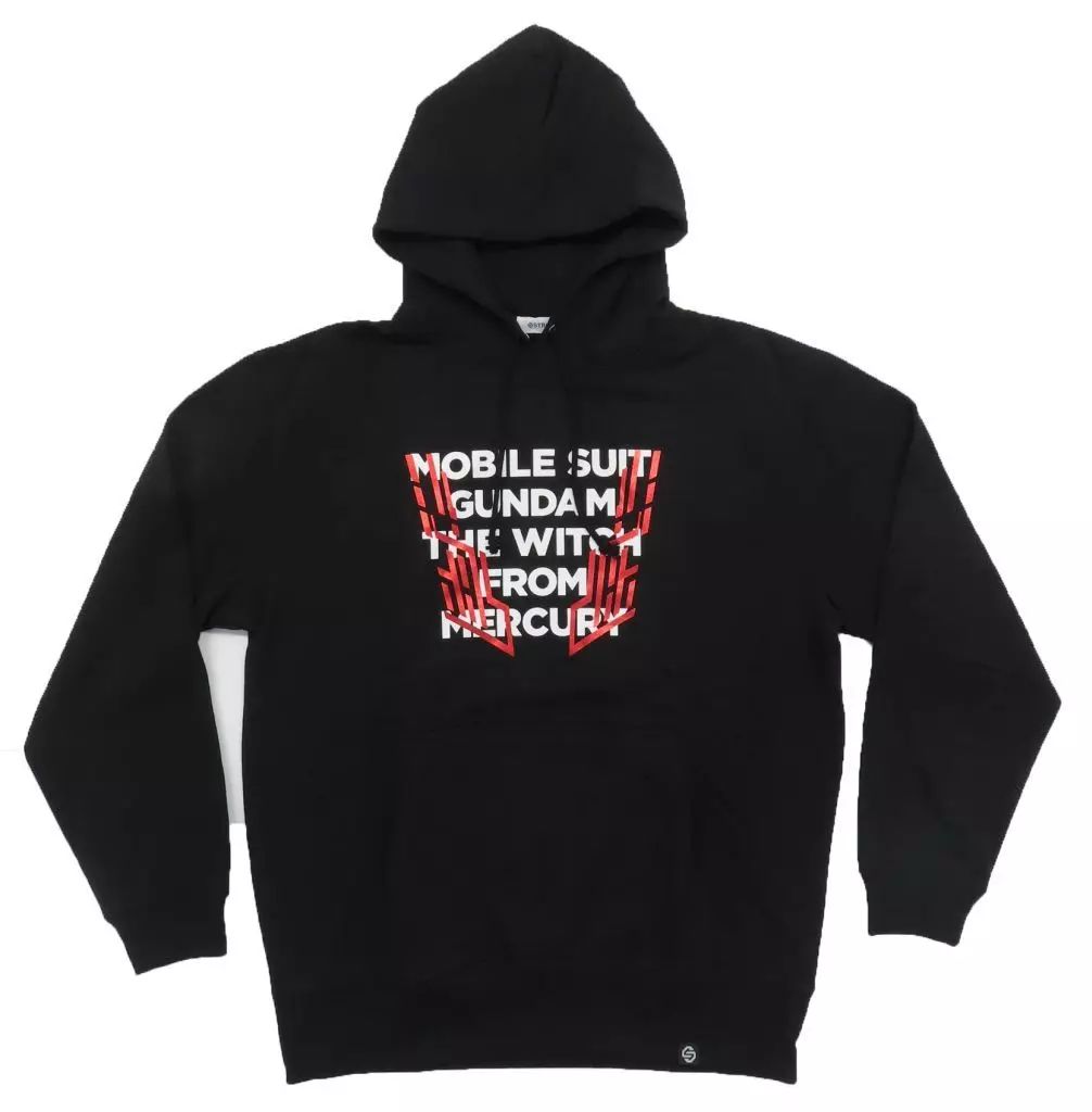 【中古】アウターウェア ロゴ発光 STRICT-G 2023 S/S COLLECTION パーカー ブラック Lサイズ 「機動戦士ガンダム 水星の魔女」