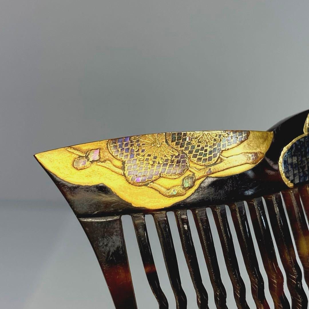 上 在銘 本鼈甲蒔絵櫛 10g 東Y6-0501ア⑬ NEXPOTALLINN_EU