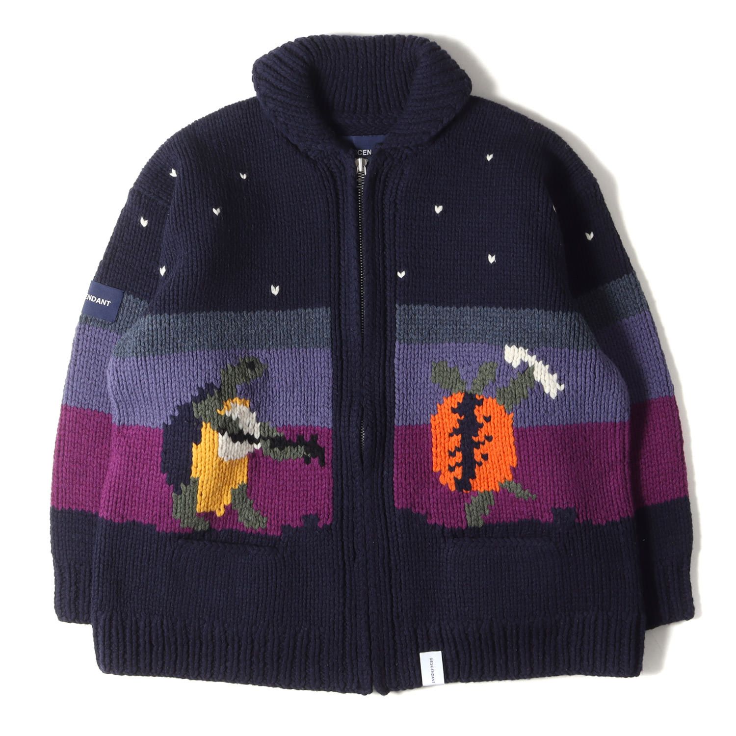 DESCENDANT ディセンダント カウチン ニット サイズ:2 19AW DESCENDANT ディセンダント カウチン ニット サイズ:2 19AW