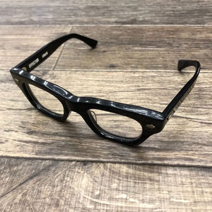 エフェクター チェック メガネ EFFECTOR check BK (Black) 伊達メガネ