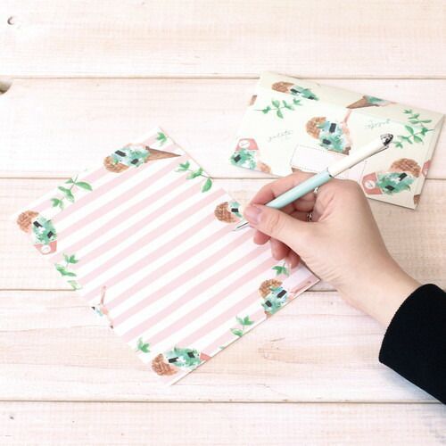 まとめ ラボクリップ レターセット ジェラートカフェ|レターセット ミント 21B-GCLS01-MT ×15セット