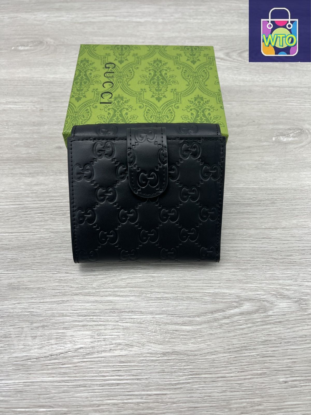 GUCCI GGエンボスレザー ウォレット NERO 本日限定特価】GGエンボスレザー ショートウォレット ブラック