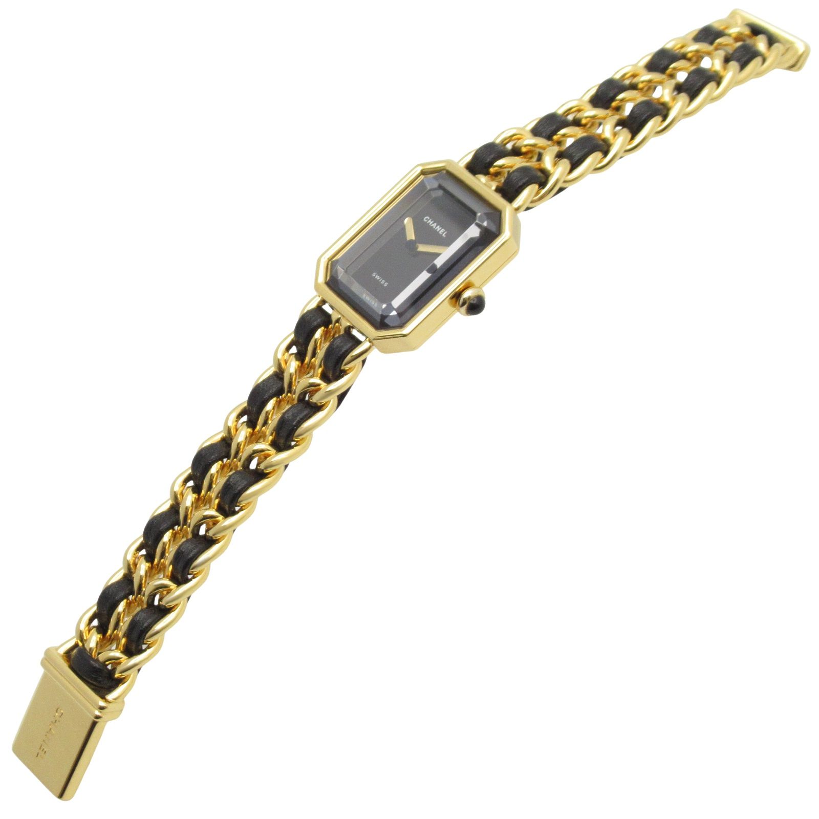 シャネル CHANEL 腕時計 プルミエール M H0001 ブラック GP