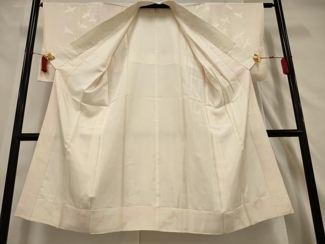 平和屋着物□長襦袢 無双仕立て 舞鶴文 正絹 逸品 AAAU8758jd